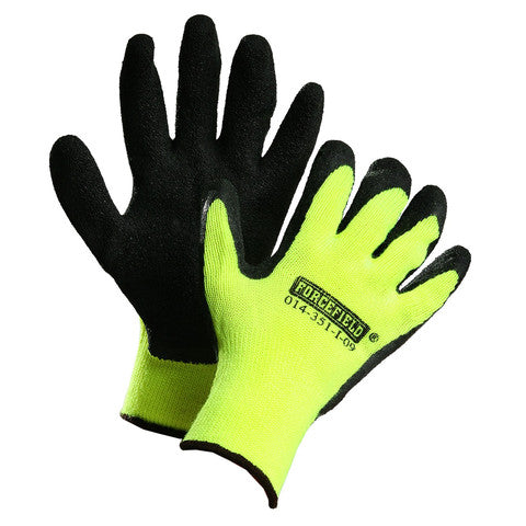 Hi-Vis Forcefield Latex Coated Nylon Winter Gloves