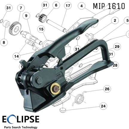 MIP™ 1610 STRAP TOOL DIAGRAM