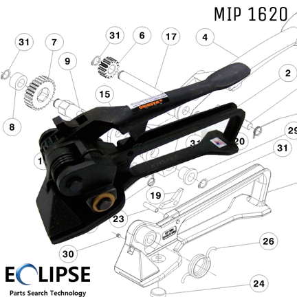 MIP™ 1620 STRAP TOOL DIAGRAM