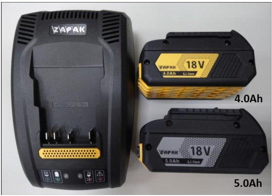 ZAPAK™ 18V Smart Battery Charger, Li-Ion, 120V – Terrapak