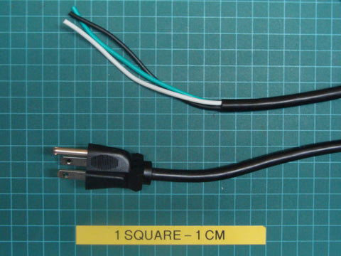 North American power cord, 115V / 15A for the ES-102 strapping machine.