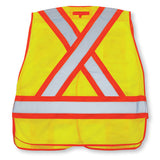 Safety Vest Mesh Lime -  5-Point/CSA - O/S, 50/case