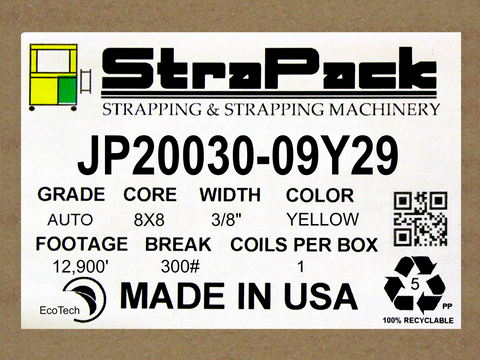 STRAPACK™ Premium 3/8" AMS 8x8 Yellow
